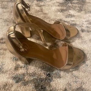 Gold heels